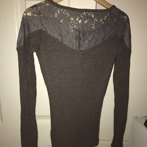 Lace lining, Long sleeve shirt